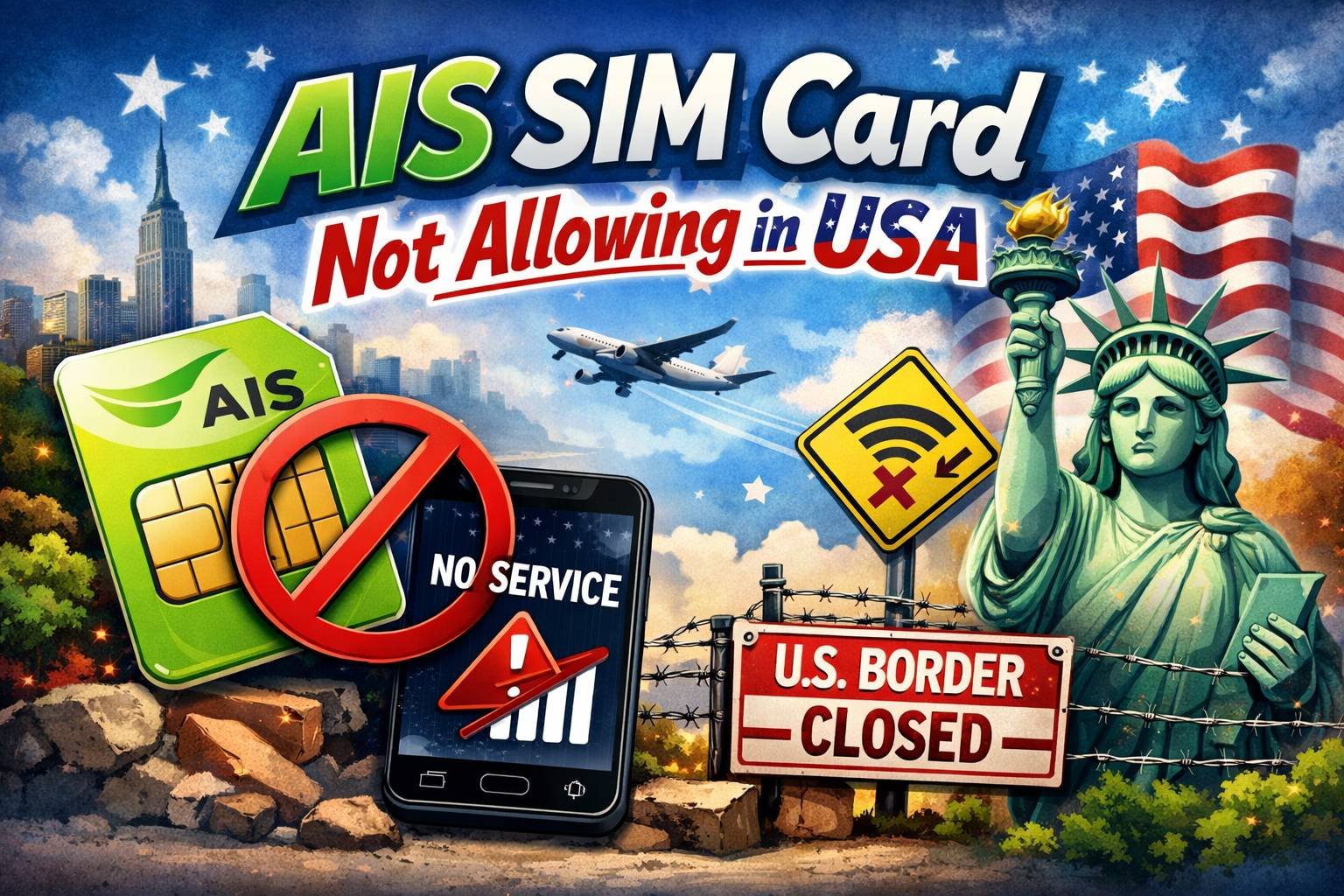 Ais SIM Card Not Allowing in USA