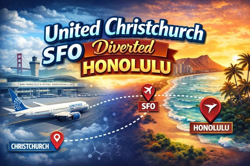 United Christchurch SFO Diverted Honolulu