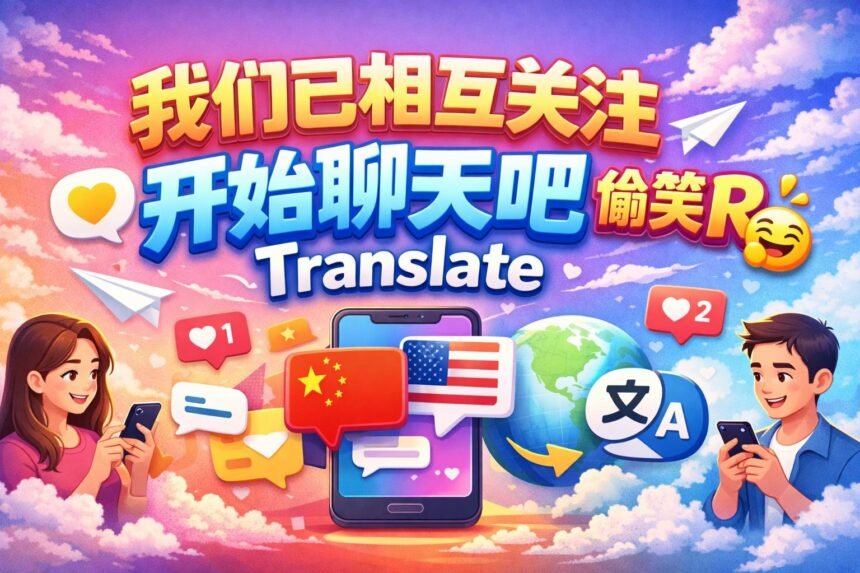 我们已相互关注 开始聊天吧 偷笑R Translate